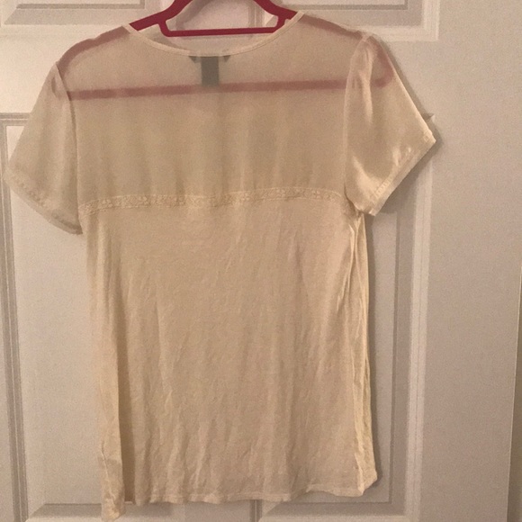 Cream Lace Shirt - Picture 4 of 5